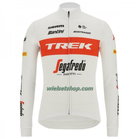 Wielershirt 2022 Trek-Segafredo Lange Mouw - Rood Wit